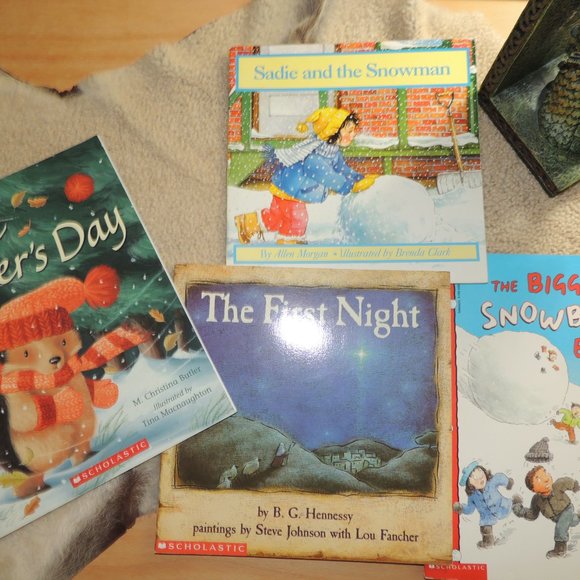 Scholastic Other - 4 Children's Paperback Books Bundle: Fiction - Allegoric, "Winter as a Theme"
